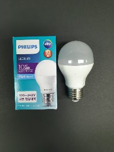 PHILIPS 필립스 LED Bulb 벌브 10W 램프 E26 110~220V 사용가능(전구색3000K/주광색6500K) A55